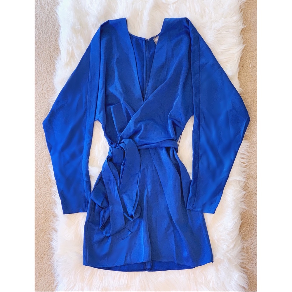 ASOS DESIGN: mini dress in COBALT
